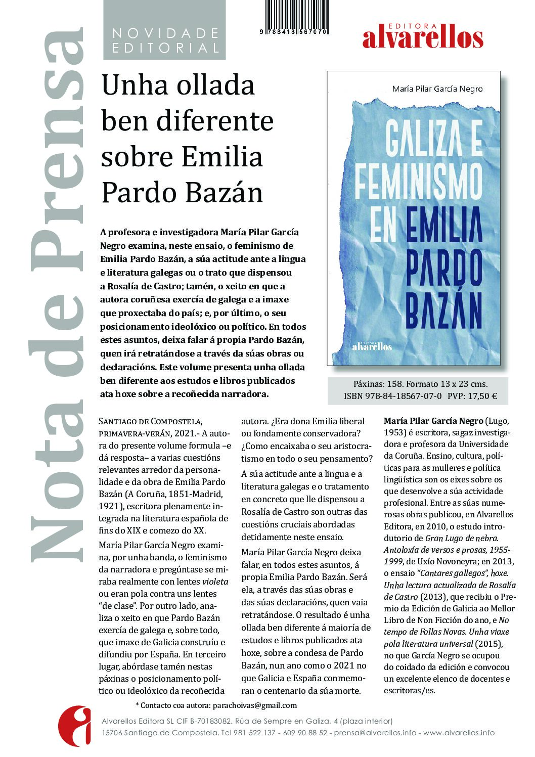 Galiza e feminismo en Emilia Pardo Bazán - Imagen 3